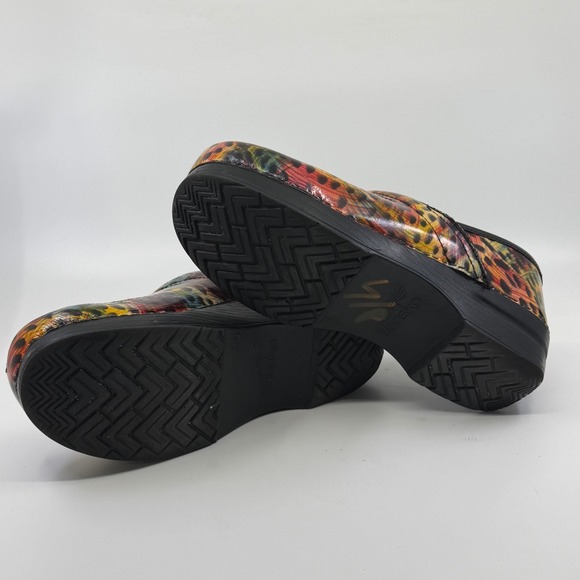 Dansko‎ Women's Colorful Animal Print Patent Leather Clogs Shoes Size 38 - Picture 4 of 6